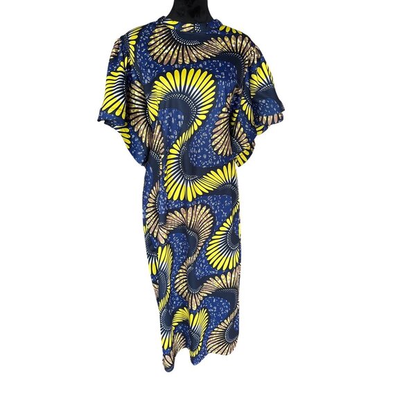 Womens Multicolor Long Dress 3XL By Eien Hippie Fairy 2 layer Sleeves Floral - Picture 1 of 10